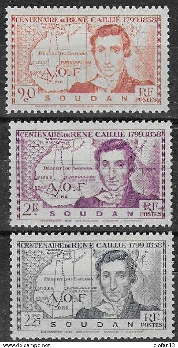 SOUDAN N°100,101 Et 102 * Neufs Trace Charnière  MH - Unused Stamps