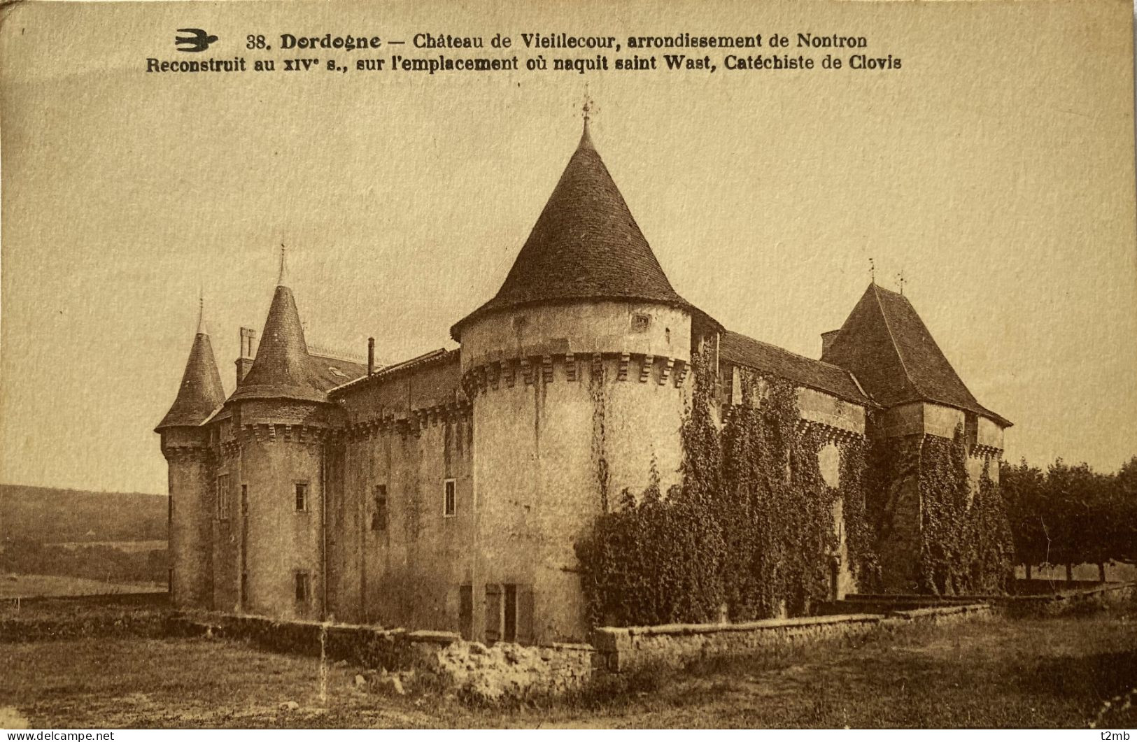 CPA (Dordogne). Château De Vieillecour, Aroondissement De Nontron (n°38) - Autres & Non Classés