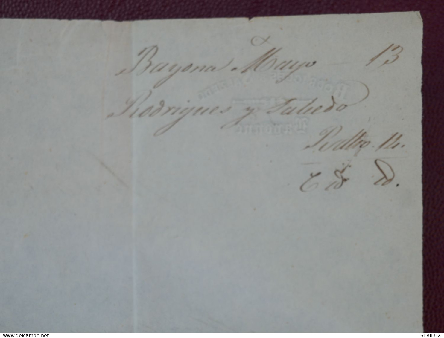 FRANCE LETTRE RR  1861 BAYONNE A VITORIA ESPAGNE   + N°16 + AFF. INTERESSANT+DP7 - 1849-1876: Période Classique