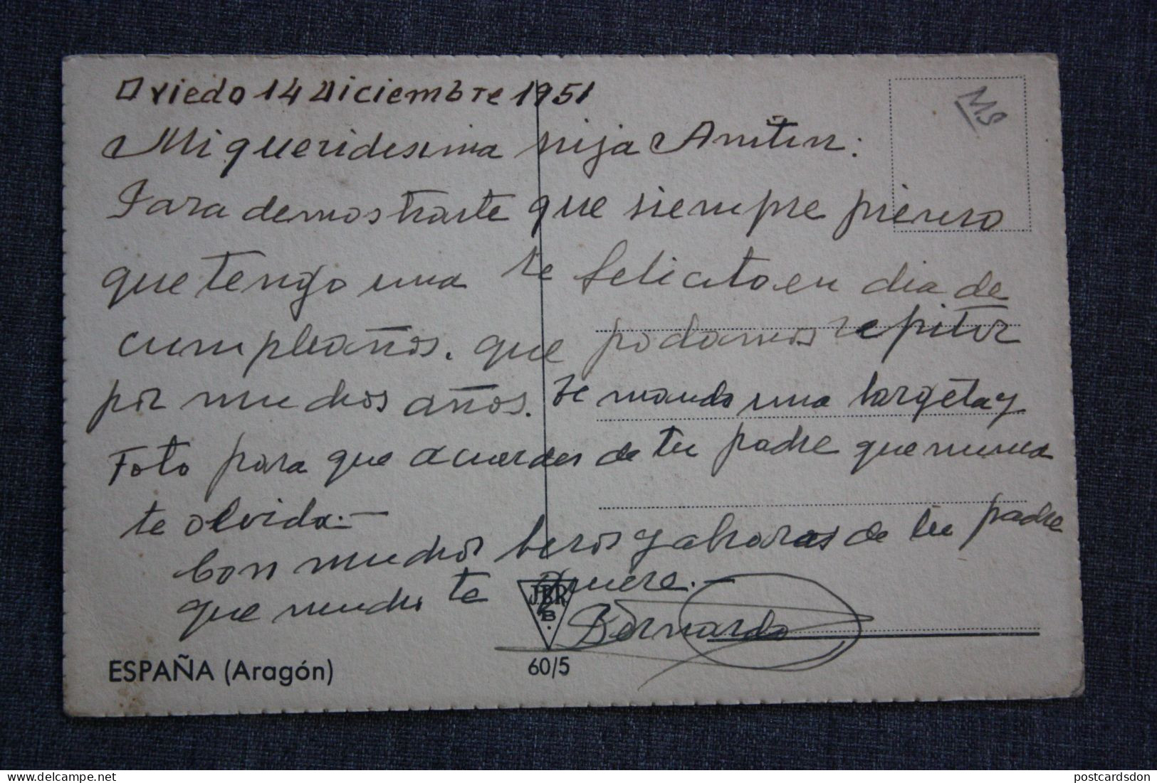 ESPAÑA-TARJETA  POSTAL - Aragon - Old Spanish Postcard - - Other & Unclassified