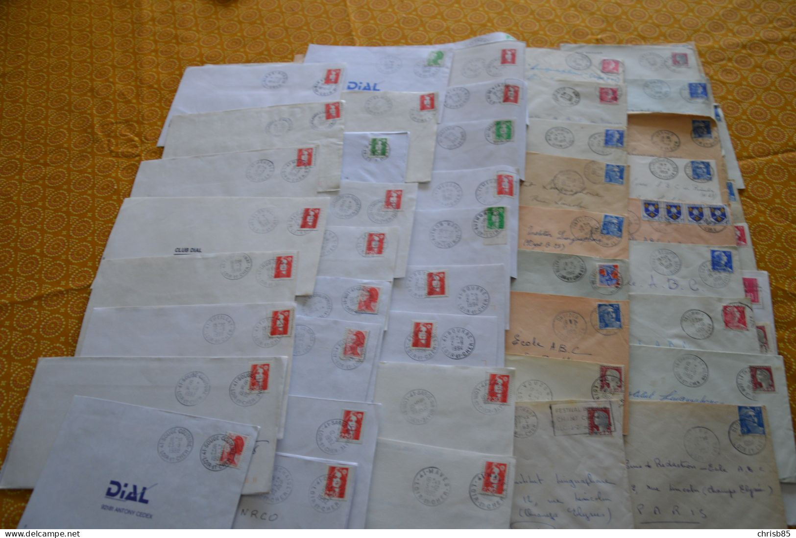 Lot Années 1950 1990 Oblitérations Département Du  LOIR ET CHER 41 Environ 750 Enveloppes Entières - Cachets Manuels