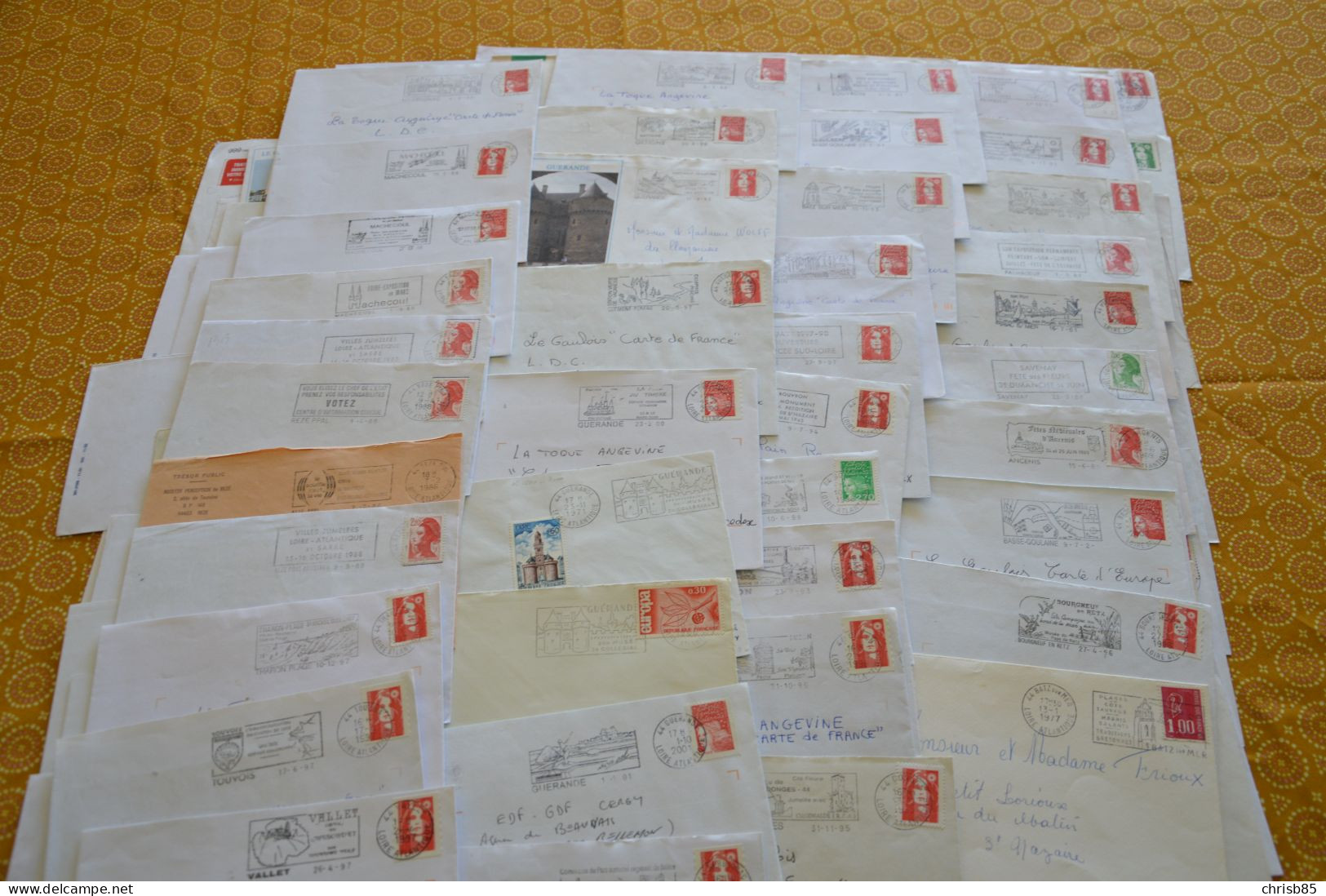 Lot Années 1950 1990 Oblitérations Département De LA  LOIRE ATLANTIQUE 44 Environ 1100 Enveloppes Entières - Manual Postmarks