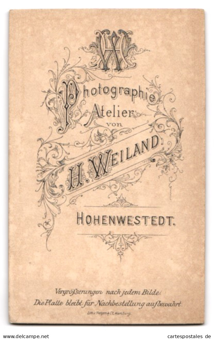 Fotografie H. Weiland, Hohenwestedt, Junger Herr Im Anzug Mit Fliege  - Anonymous Persons