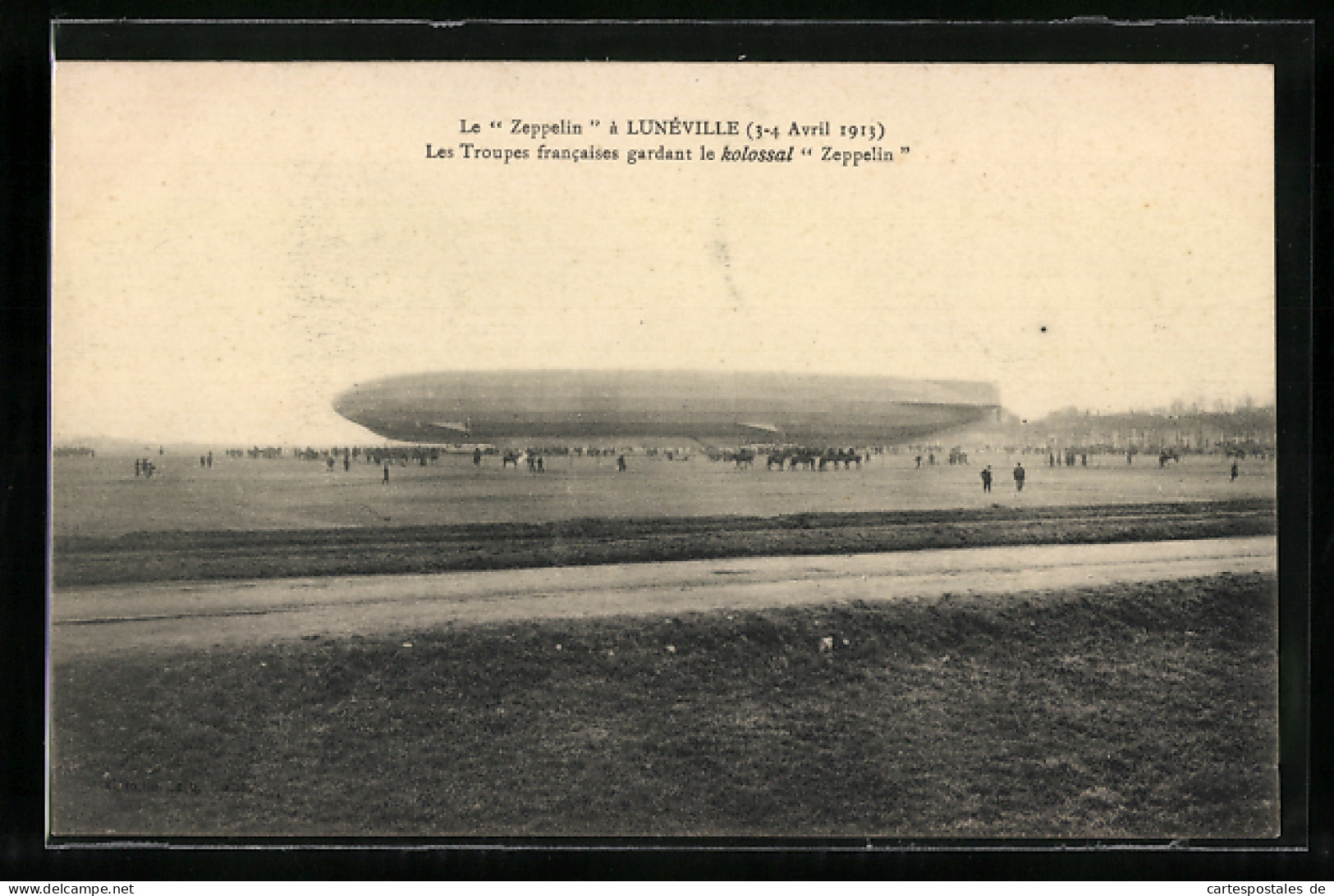 AK Luneville, Le Zeppelin Avril 1913  - Airships