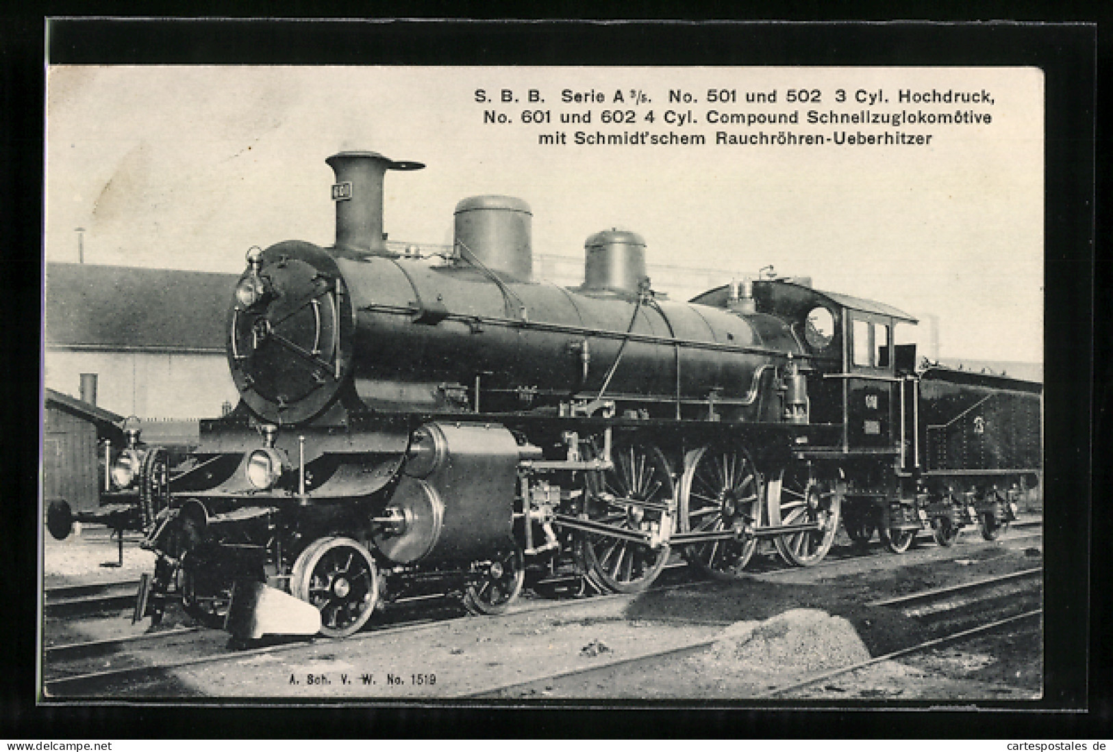 AK Eisenbahn, S. B. B. Serie A 3 /5, No. 501 Und 502  - Trains