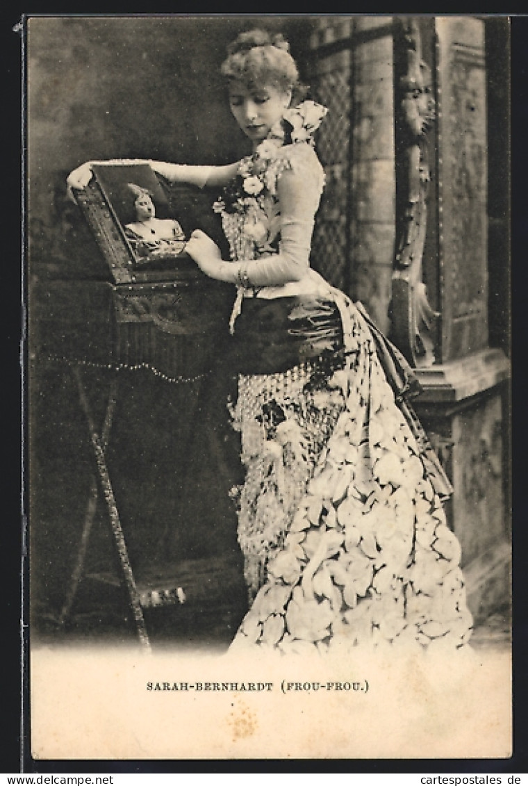 AK Schauspielerin Sarah Bernhardt Im Theaterstück Frou-Frou  - Actors