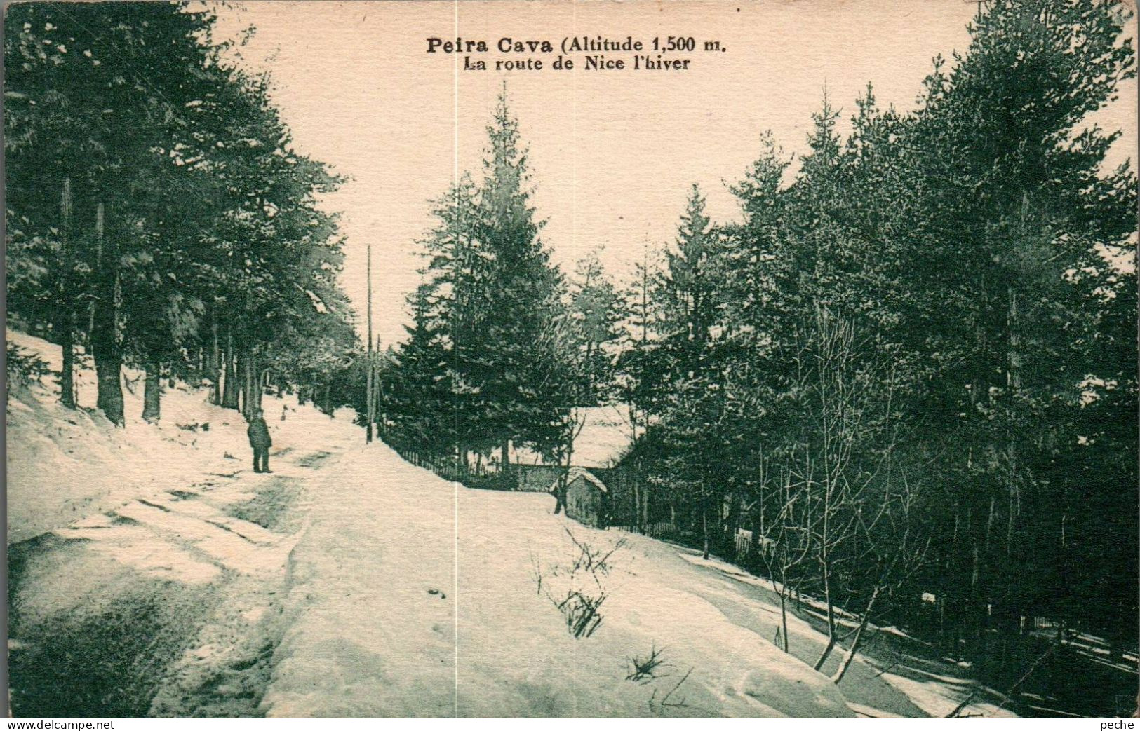 N°3027 W -cpa Peira Cava -la Route De Nice L'hiver- - Other & Unclassified