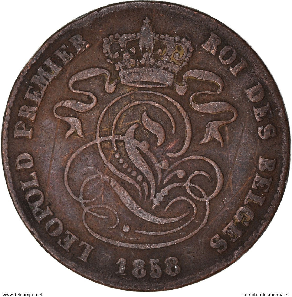 Monnaie, Belgique, 2 Centimes, 1858 - 2 Centimes