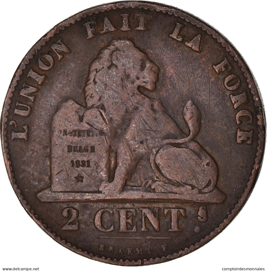 Monnaie, Belgique, 2 Centimes, 1858 - 2 Centimes