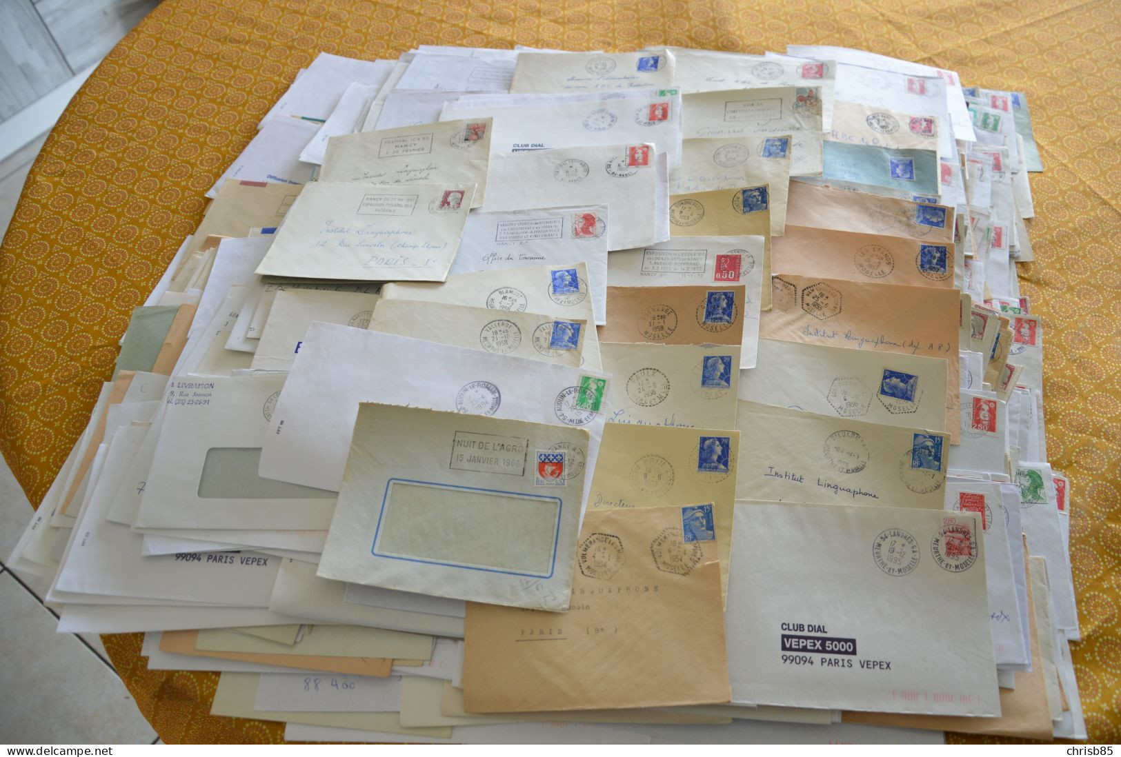 Lot Années 1950 1990 Oblitérations Département De La MEURTHE ET MOSELLE 54 Environ 1300 Enveloppes Entières - Handstempels