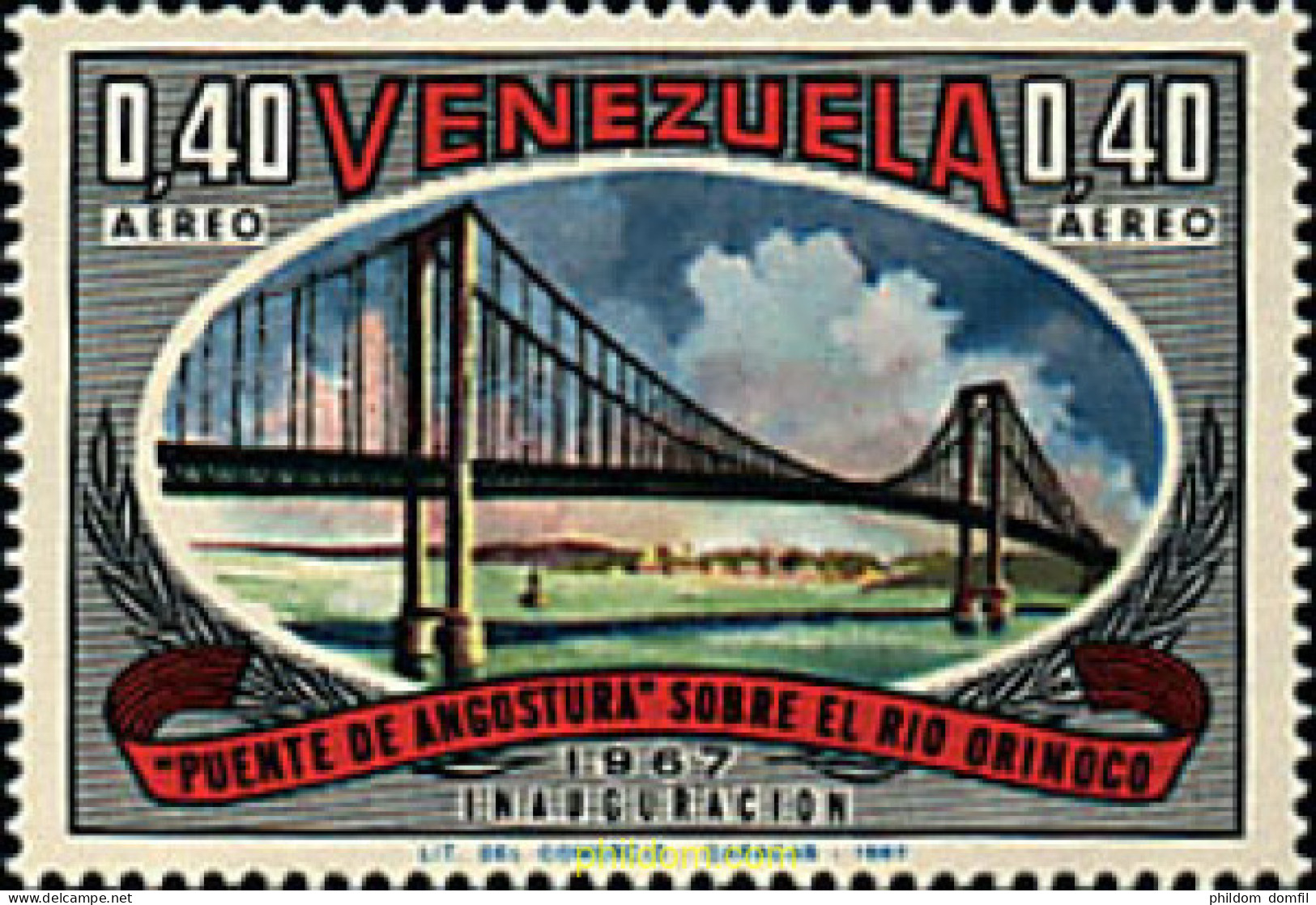 42767 MNH VENEZUELA 1967 INAUGURACION DEL PUENTE ANGOSTURA - Venezuela