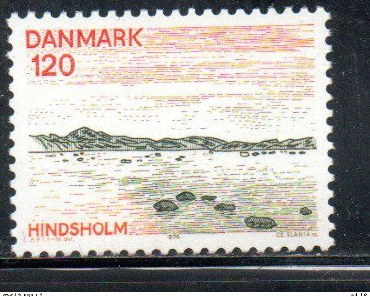 DANEMARK DANMARK DENMARK DANIMARCA 1974 VIEWS HINDSHOLM 120o MNH - Neufs