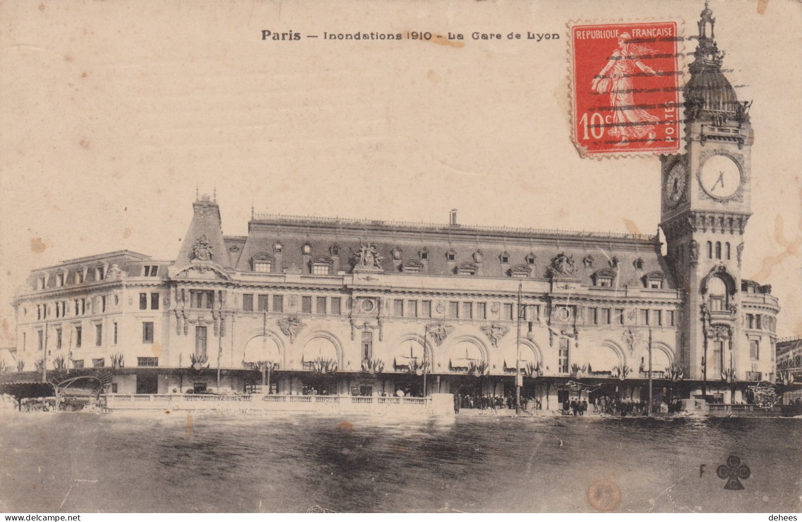 75 - Paris - Inondations Janvier 1910 - Gare De Lyon - De Overstroming Van 1910
