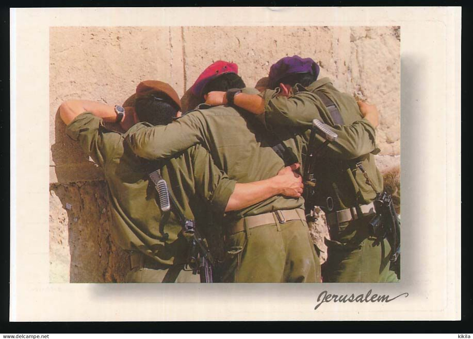 CPSM/PM 10.5x15 Israël (144) JERUSALEM Meeting Of Fighters At The Western Wall Réunion De Combattants Au Mur Occidental - Israel