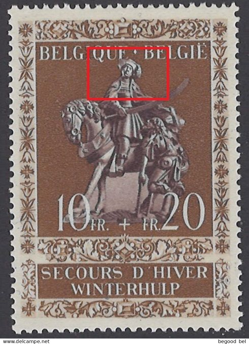 BELGIUM - 1943 - MNH/** - BLEEK AANGEZICHT VISAGE CLAIR - COB 613V1 -.Lot 26042 - 1931-1960