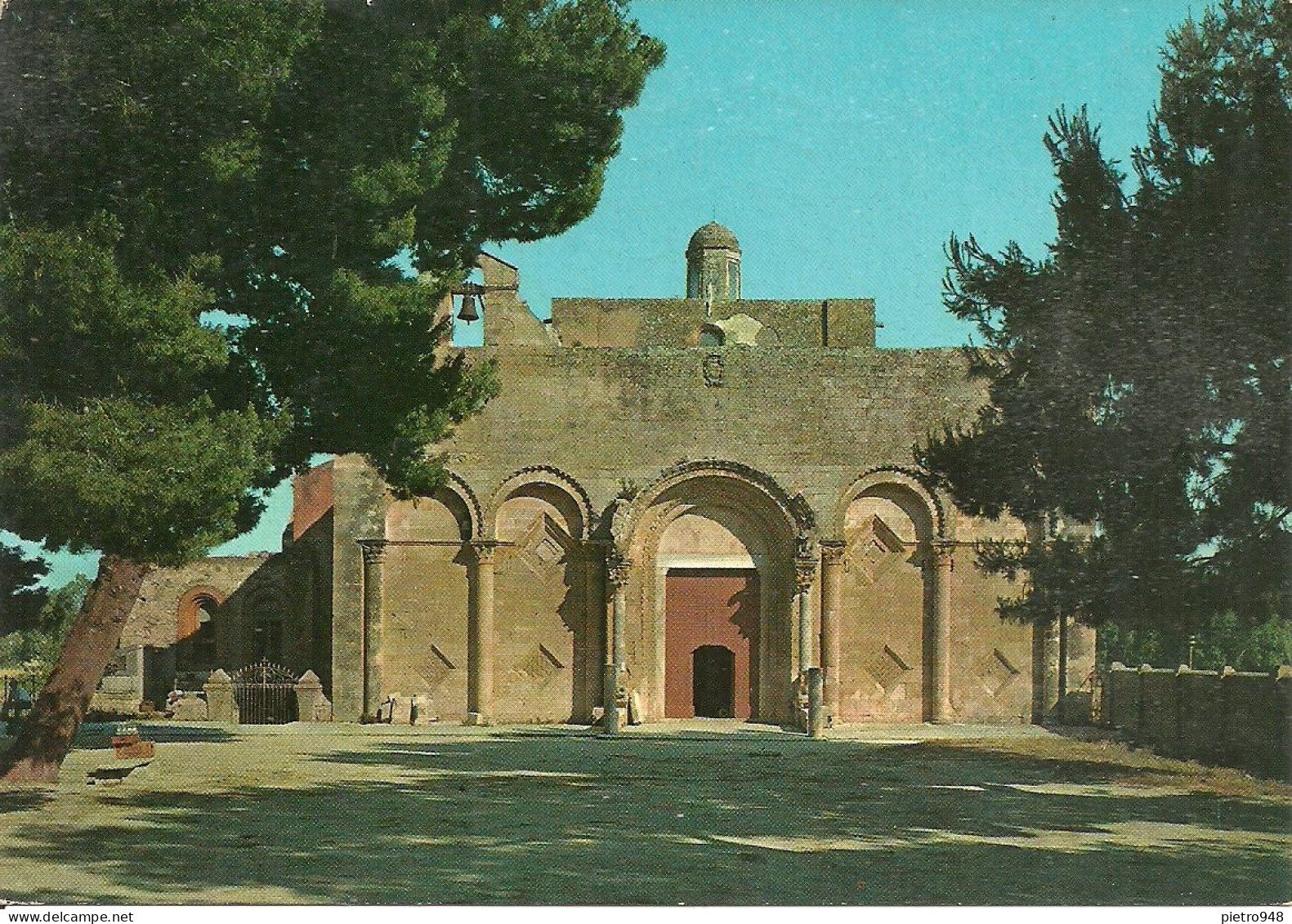 Siponto Fraz. Di Manfredonia (Foggia) Chiesa Maria Santissima, Viale E Facciata, Church, Eglise, Kirche - Manfredonia