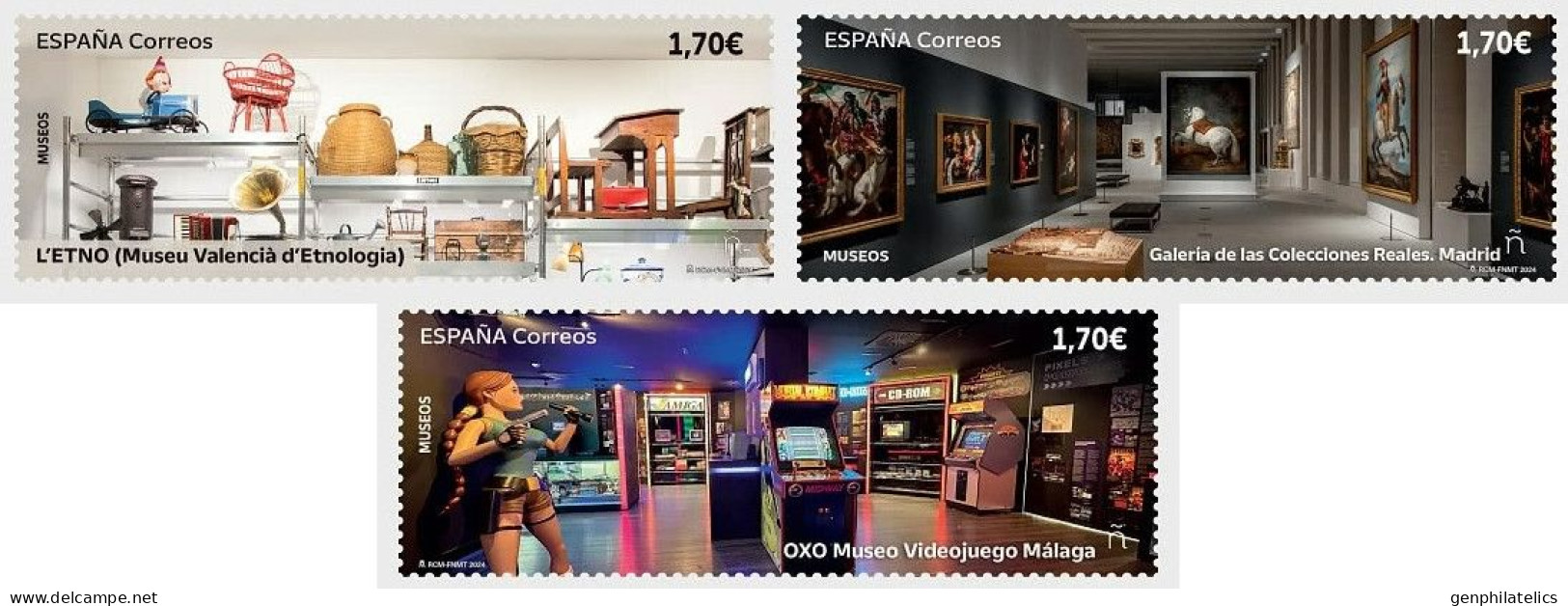 SPAIN 2024 CULTURE Famous Buildings MUSEUMS - Fine Set MNH - Ongebruikt