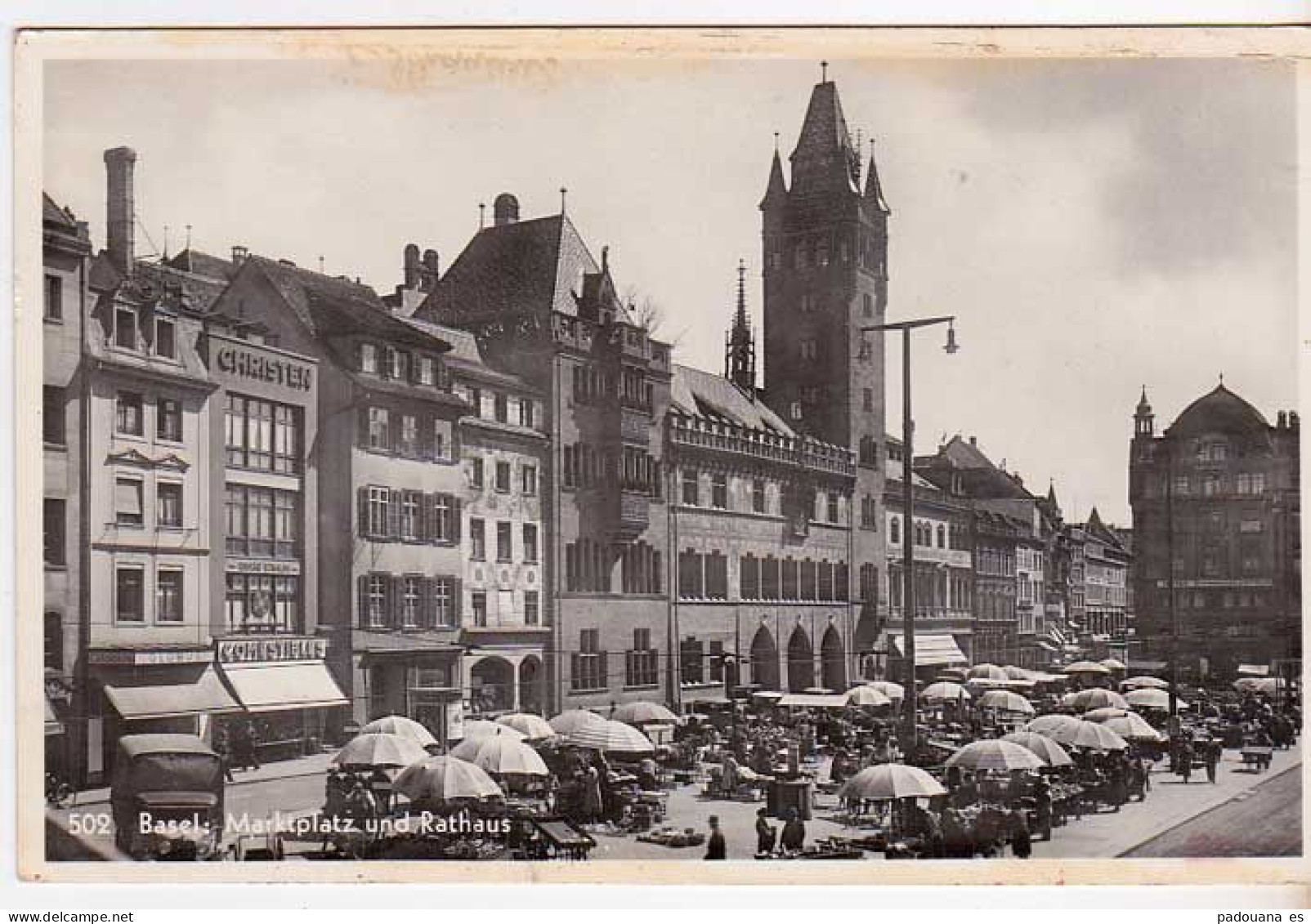 AD973 SUISSE BALE BASEL  MARKETPLATZ UND RATHAUS - Basel