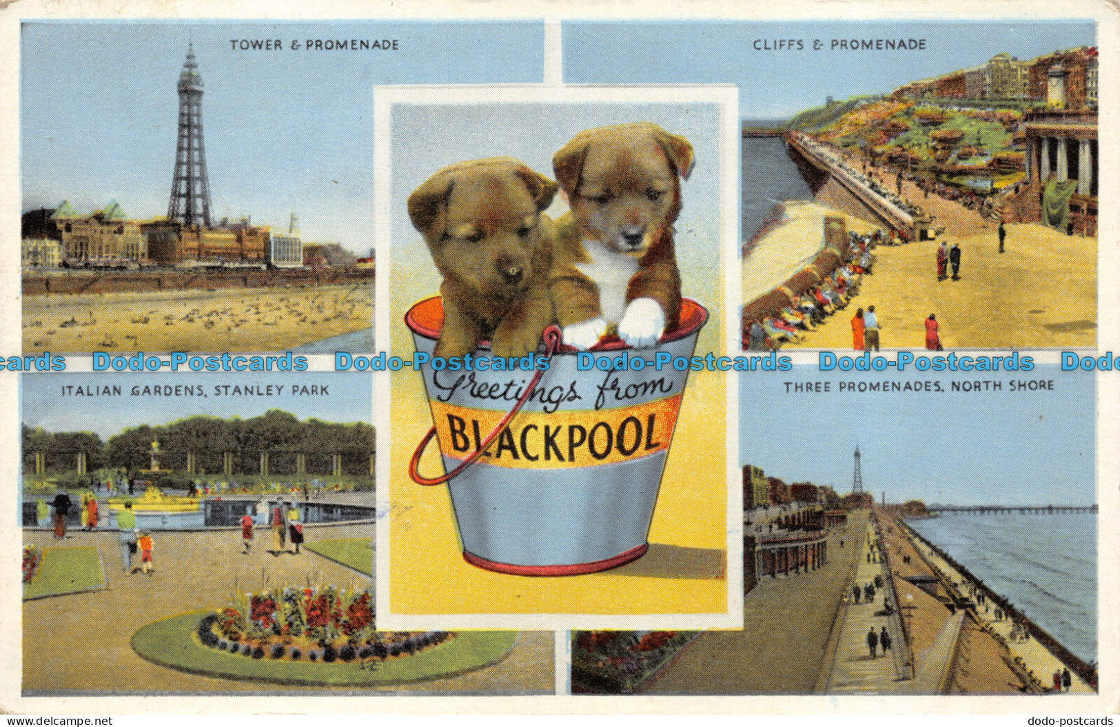 R069287 Greetings From Blackpool. Multi View. Dennis - World