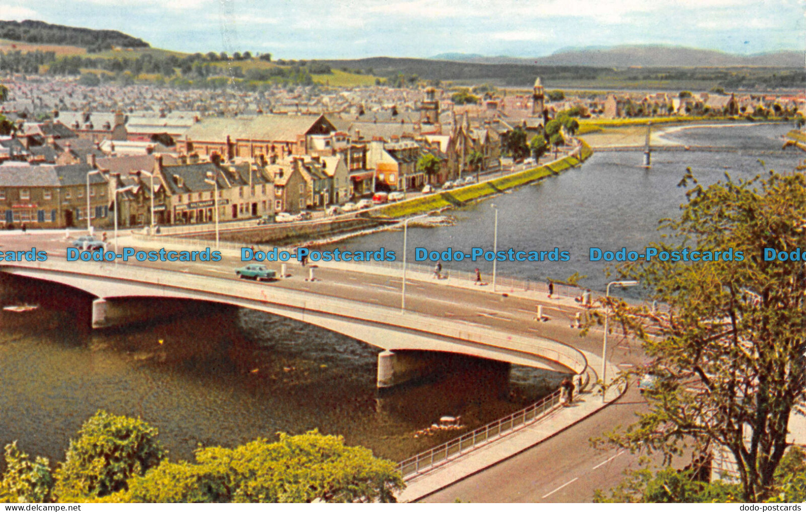 R069012 River Ness And New Bridge From Castle. Inverness. M. And L. National - World