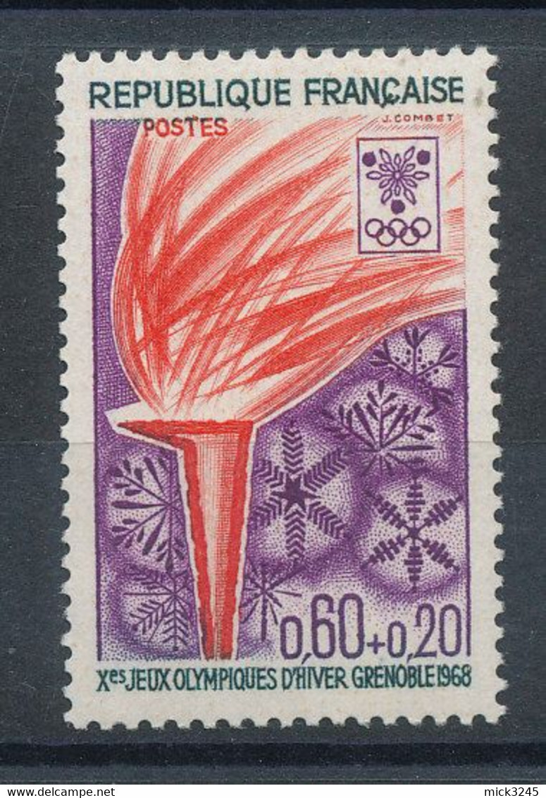 1545** J.O. De Grenoble - Flamme - Unused Stamps