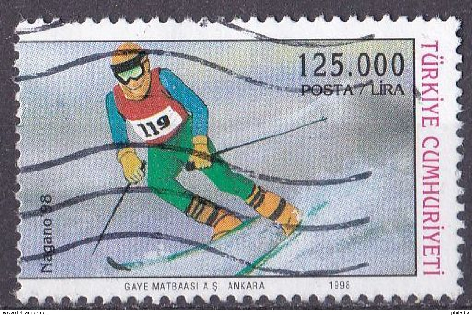Türkei Marke Von 1998 O/used (A5-17) - Used Stamps
