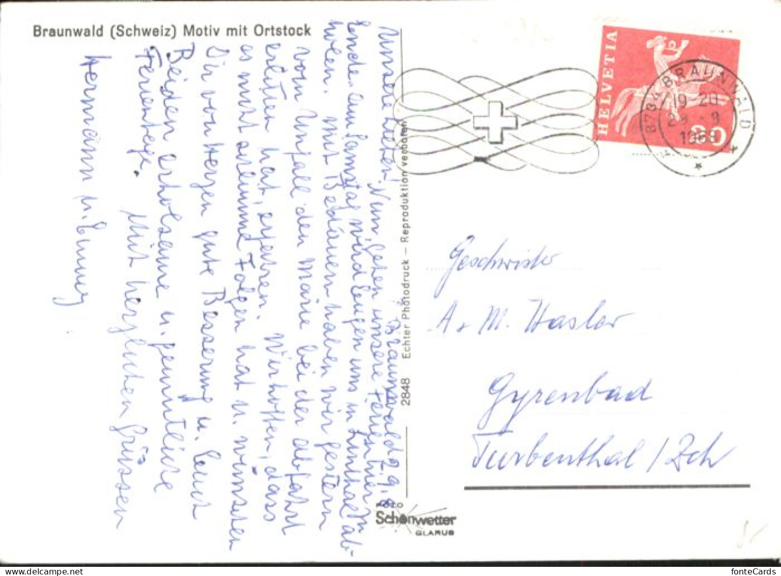 10892152 Braunwald GL Braunwald Ortstock X Braunwald - Other & Unclassified