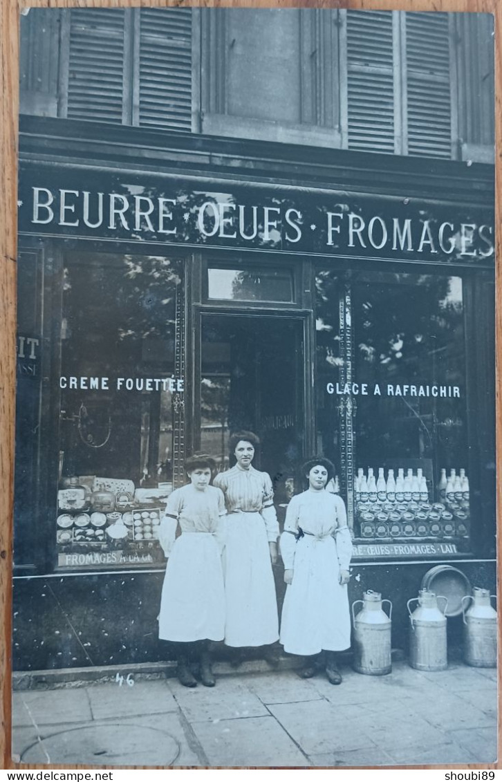 BOULICAUT CREMERIE FROMAGERIE 17 PLACE DE LA MADELEINE PARIS CARTE PHOTO MAGASIN DEVANTURE - District 08