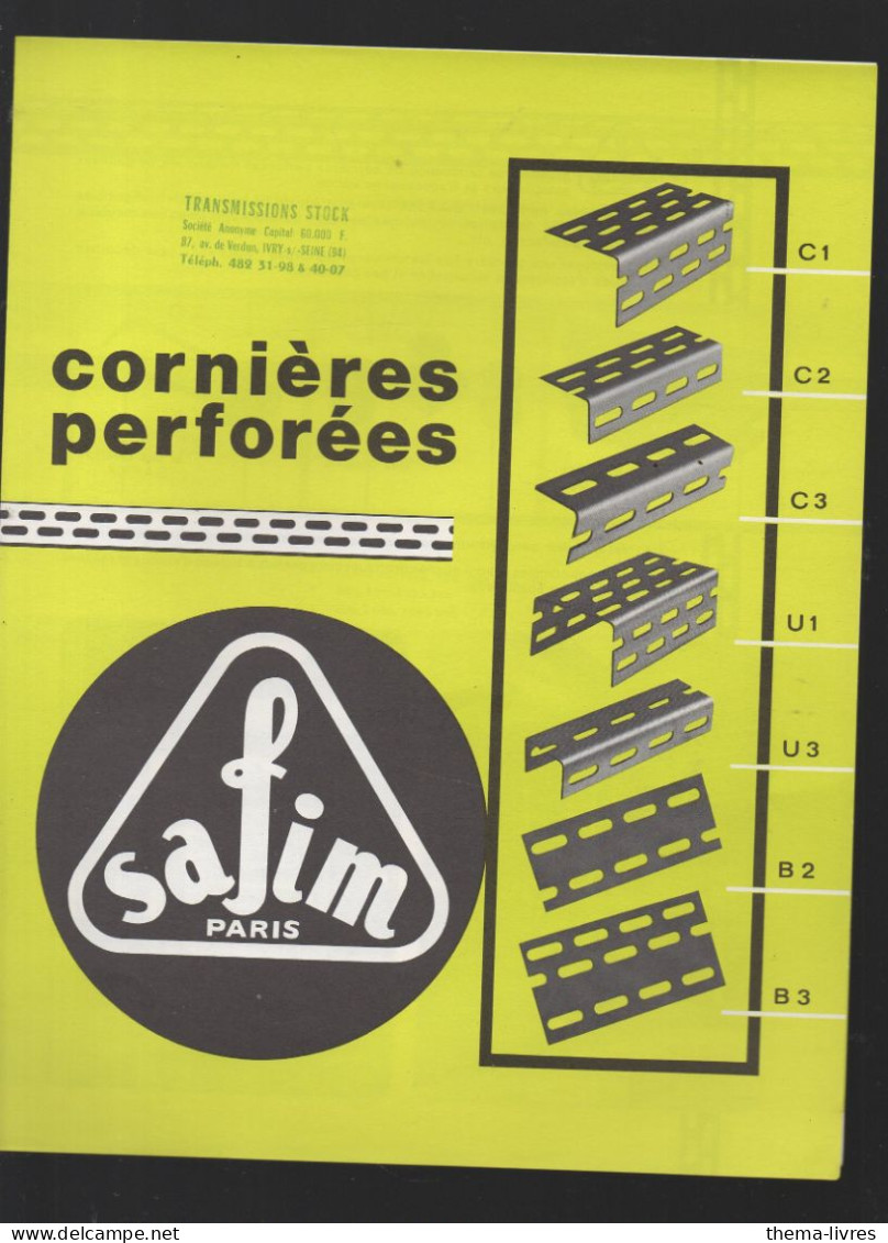 (documentation Technique ) SAFIM Conières Peforées  (CAT7238 / D¨) - Publicités
