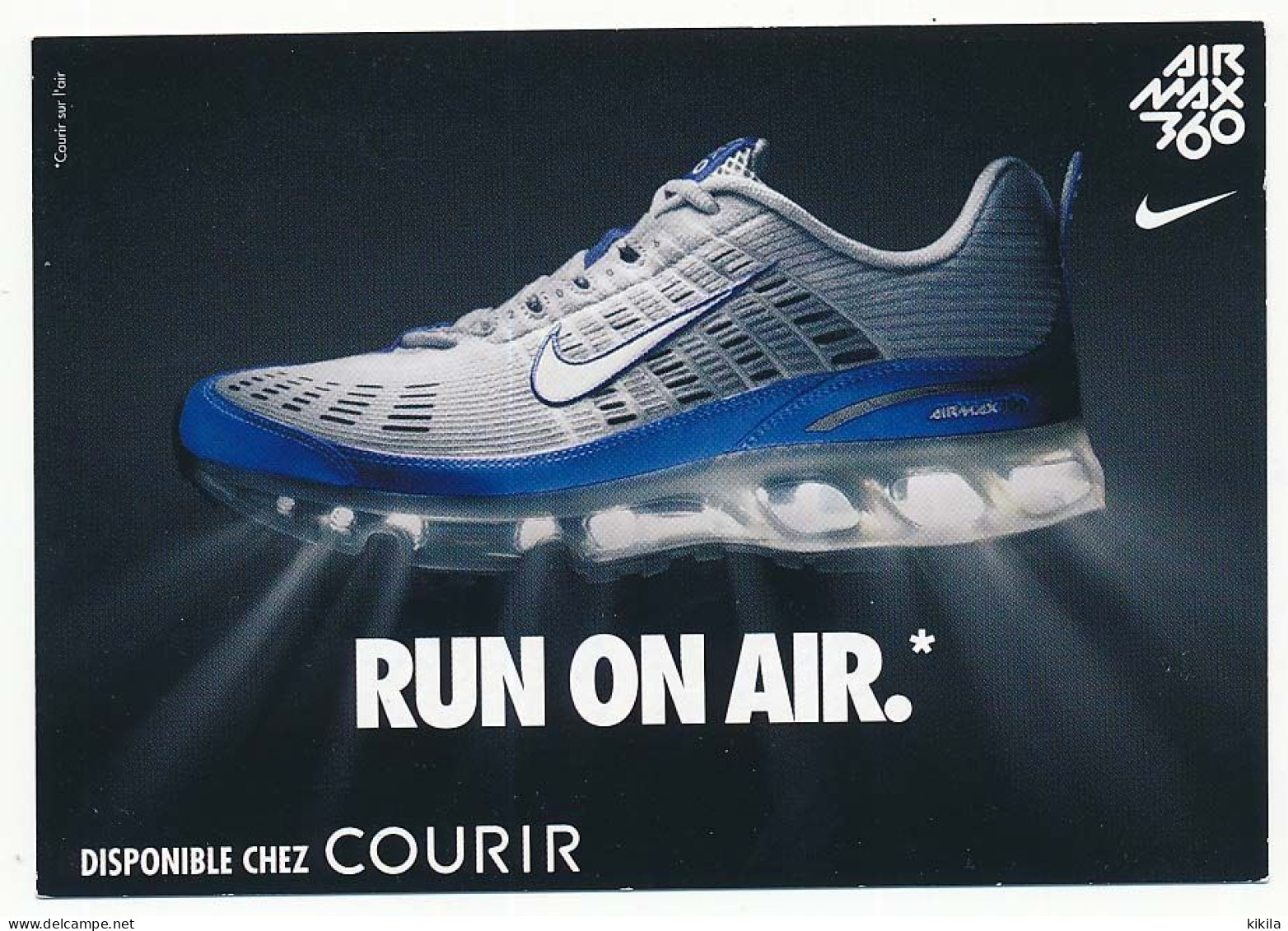 CPSM / CPM 10.5 X 15 Chaussure Basket  NIKE Air Max 360 Disponible Chez COURIR  Run On Air Bleu - Advertising