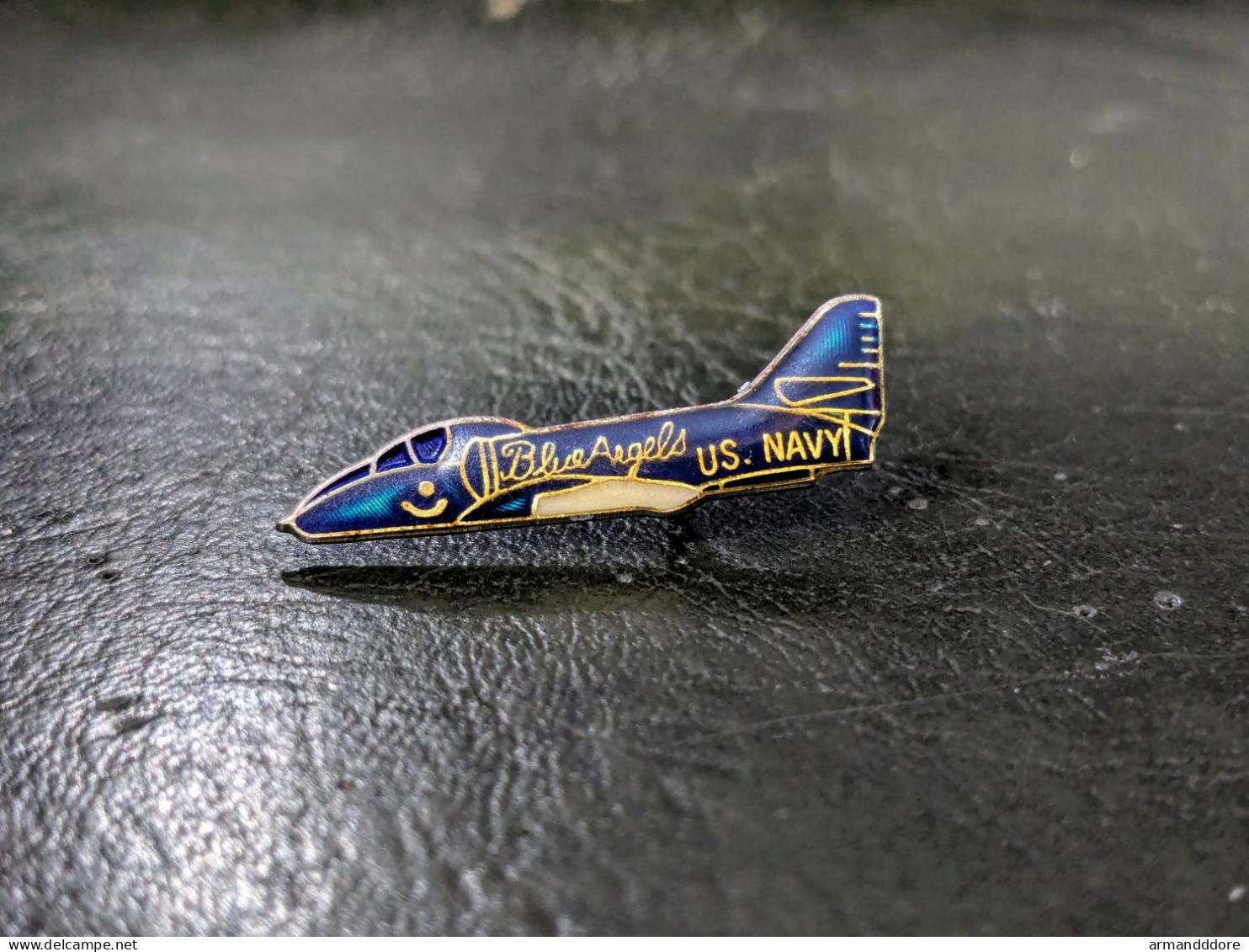 A Pin's Pins Insigne Militaire Us Navy Blue Angels Patrouille De France Lapel Pin Avion De Chasse Taille : 30 * 10 Mm Tr - Army