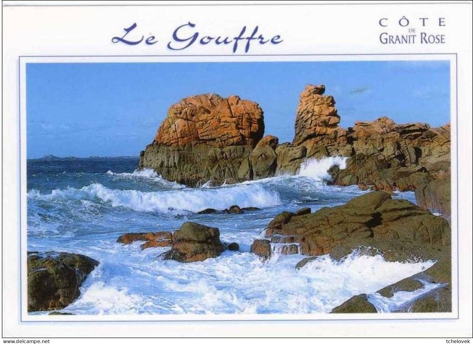 (22) Tregastel. 5. Gouffre & Le Gouffre Abgrund Cote De Granit Rose & 2.108 Plage Cavale Blanche 1990 - Trégastel