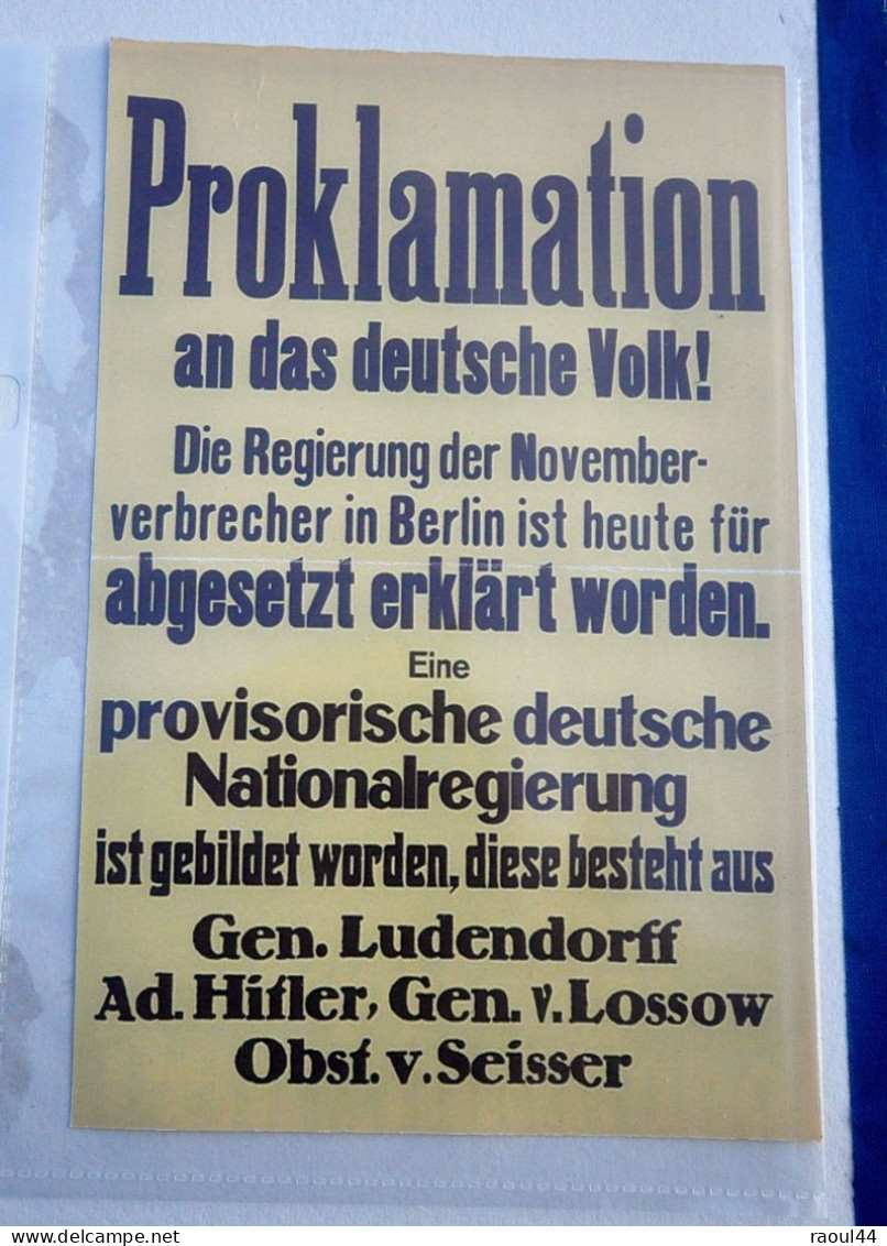 WW2 Médaille  'Auf nach Berlin' à la mémoire du 'Hitlerputsch' + photo's + dépliant