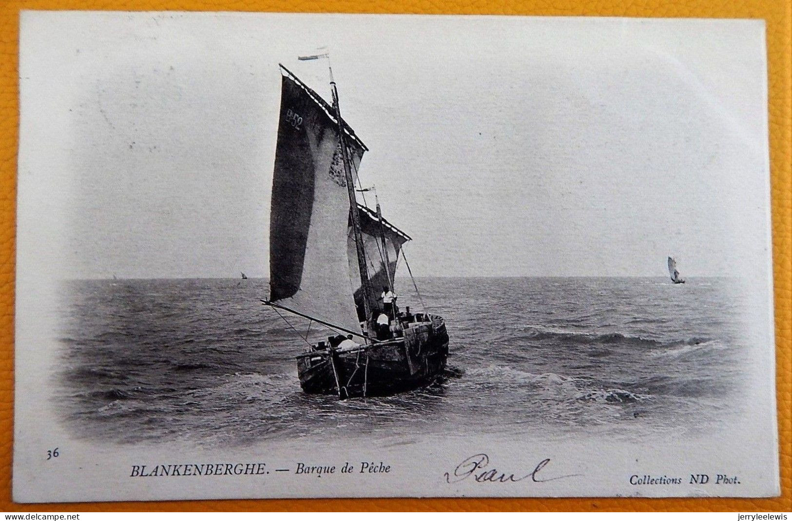 BLANKENBERGE -  BLANKENBERGHE  -  Barque De Pêche  -  1902 - Blankenberge
