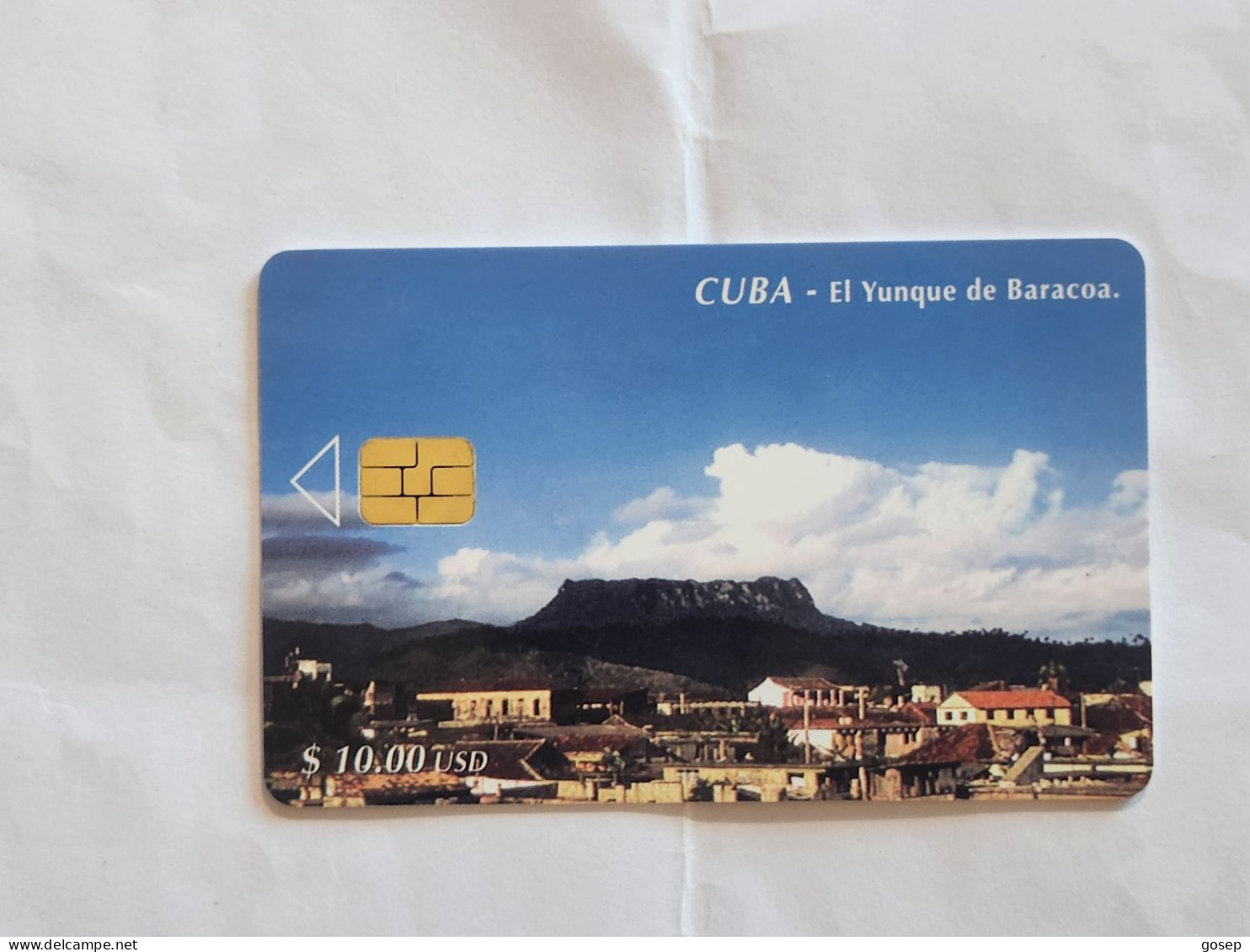 CUBA-(CU-ETE-0040)-El Yunque De Baracoa-(85)-($10.00)-(0002074222)-used Card+1card Prepiad Free - Cuba
