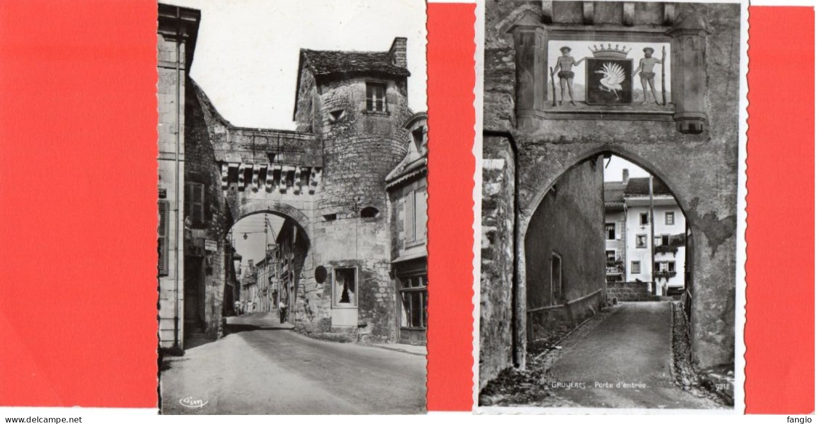 SUISSE - LA ROCHE-POSAY-les-BAINS . " 125 - Porte De Ville "  §  " GRUYERES - Porte D'entrée ;Edit:Phot.  Perrochet " - - La Roche