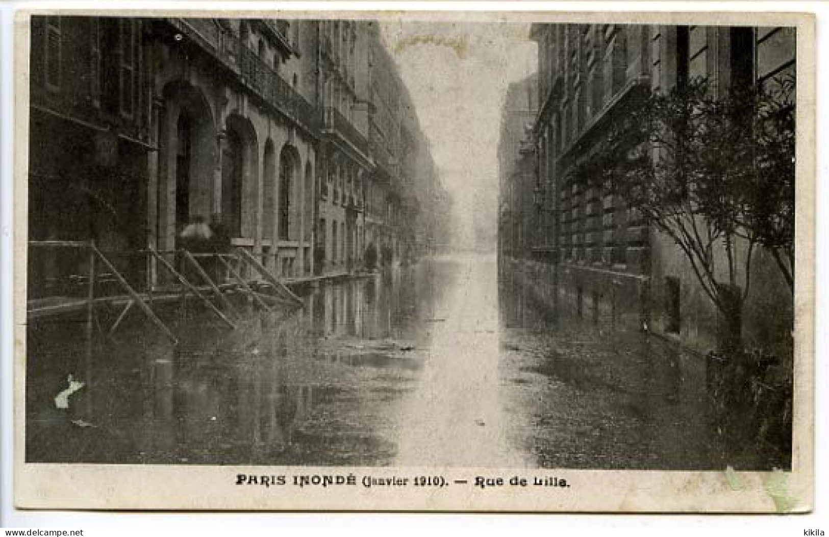 CPA 9 X 14  PARIS Paris Inondé (janvier 1910) Rue De Lille   Inondations  Crue - Paris Flood, 1910