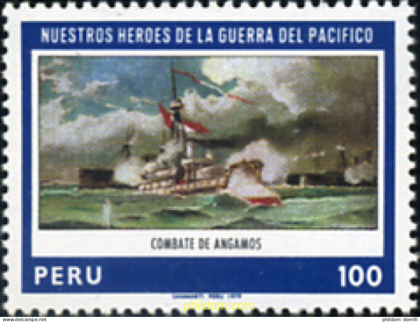 351257 MNH PERU 1979 NUESTROS HEROES DE LA GUERRA DEL PACIFICO - Perù