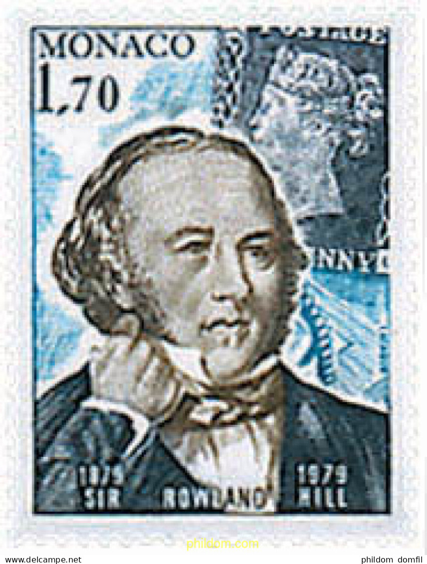 32446 MNH MONACO 1979 CENTENARIO DE LA MUERTE DE SIR ROWLAND HILL - Nuevos