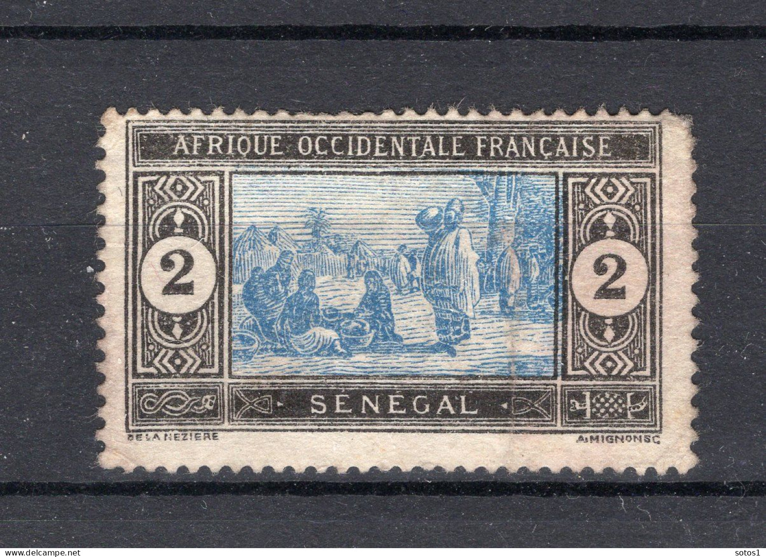 SENEGAL Yt. 54 (*) Zonder Gom 1914-1917 - Unused Stamps