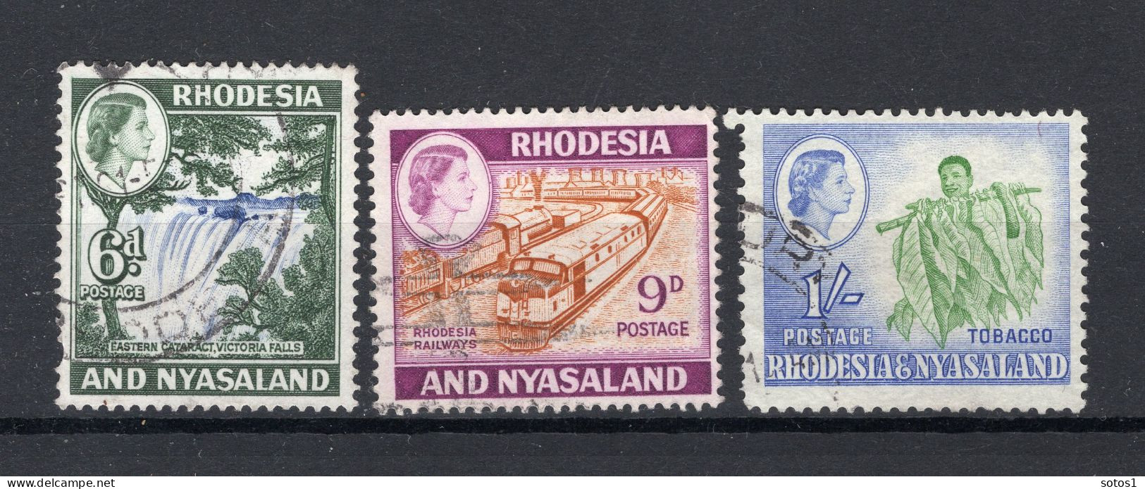 RHODESIA-NYASALAND Yt. 25/26° Gestempeld 1959-1962 - Rhodesien & Nyasaland (1954-1963)