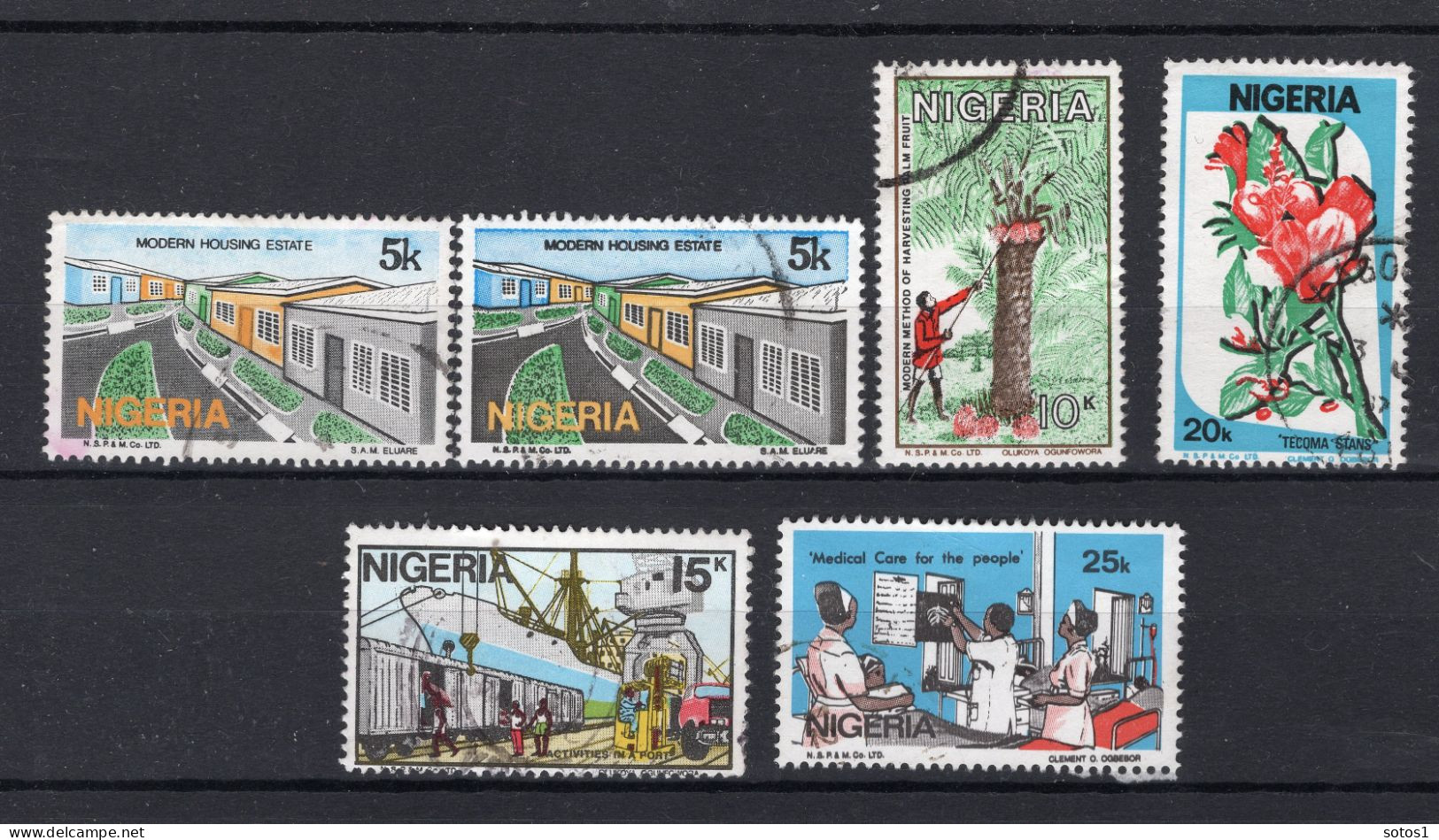 NIGERIA Yt. 488/492° Gestempeld 1986 - Nigeria (1961-...)