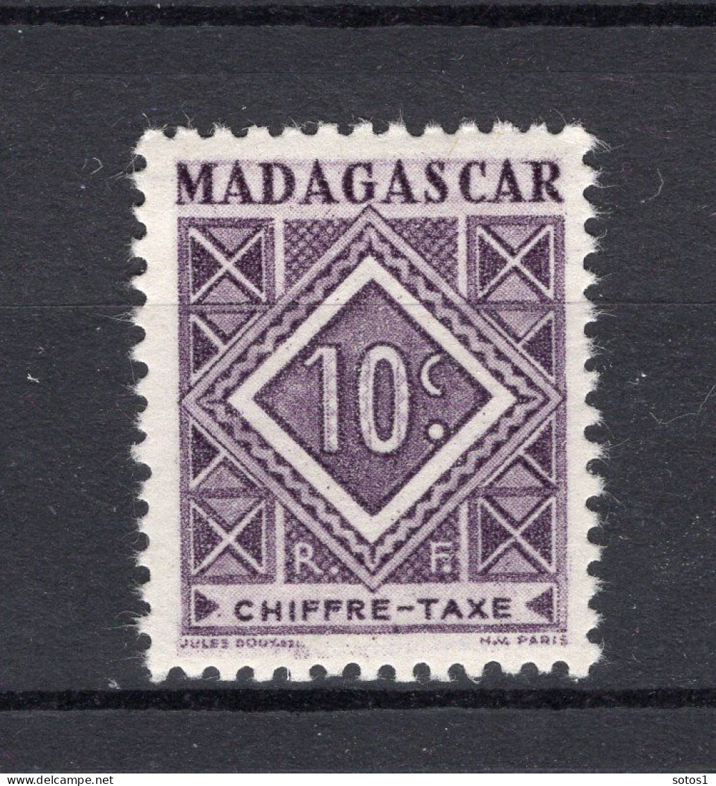 MADAGASCAR Yt. T31 MH Portzegel 1947 - Portomarken