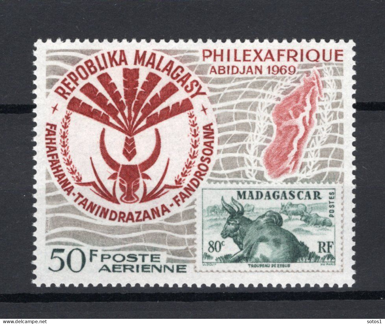 MADAGASCAR Yt. PA109 MNH Luchtpost 1969 - Madagascar (1960-...)