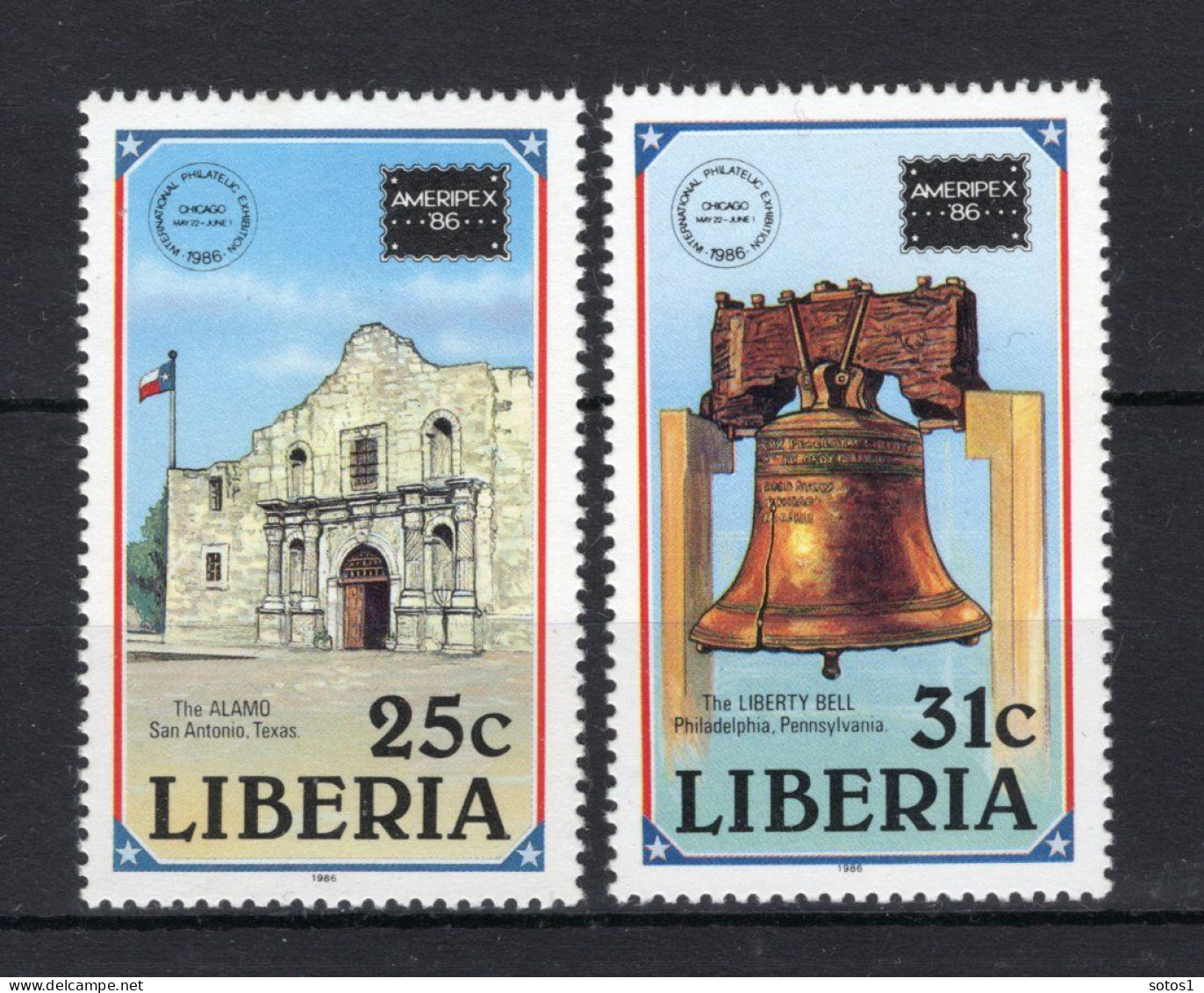 LIBERIA Yt. 1032/1033 MNH 1986 - Liberia