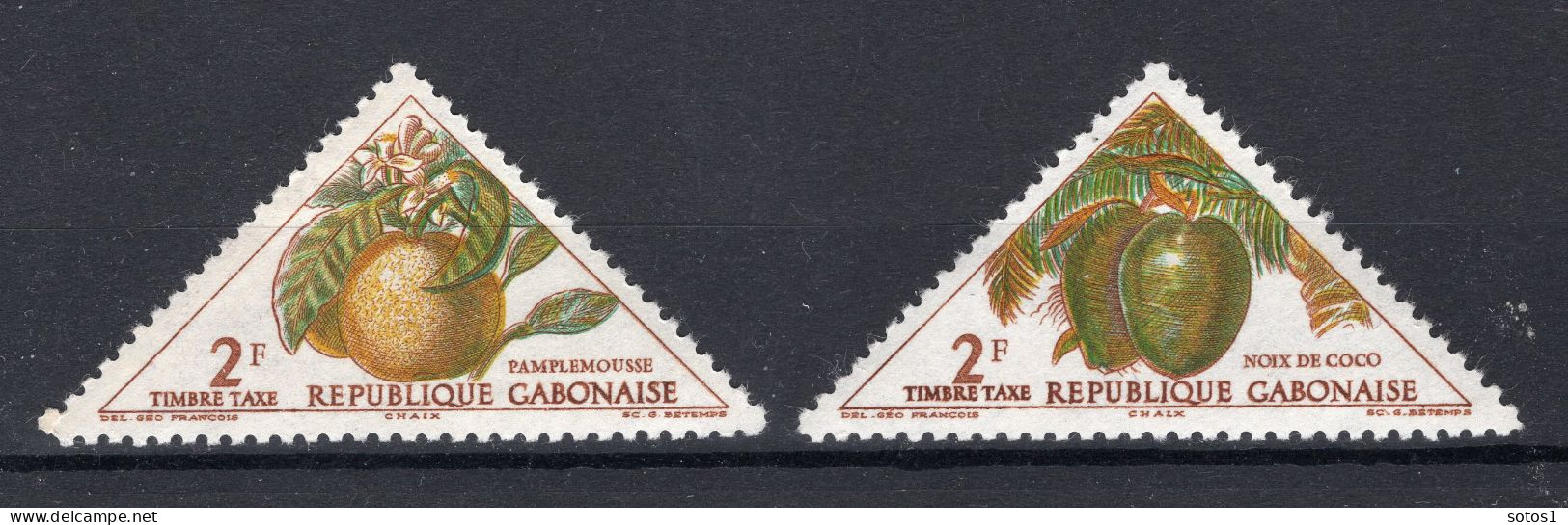 GABON Yt. T38/39 MNH Portzegel 1962 - Gabon (1960-...)