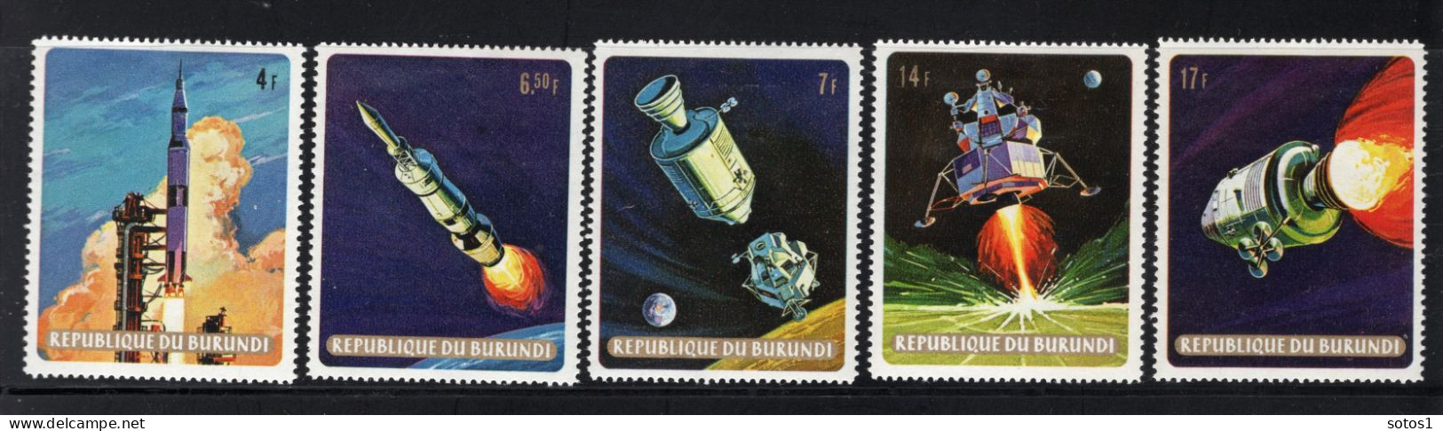 BURUNDI Yt. 337/341 MH 1969 - Gebraucht