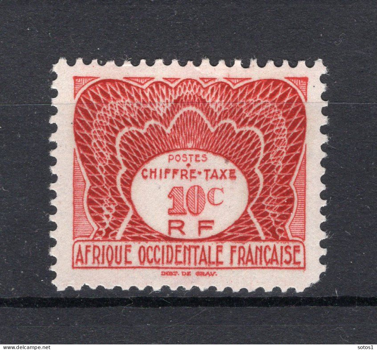 AFRIQUE OCCIDENTALE Yt. T1 MH Portzegel 1947 - Neufs