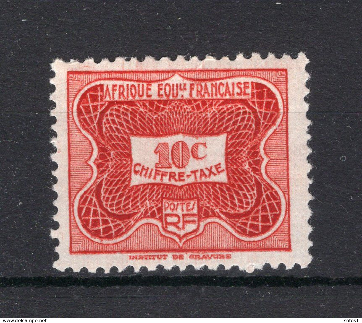 AFRIQUE EQUATORIALE Yt. T12 MH Portzegel 1947 - Unused Stamps