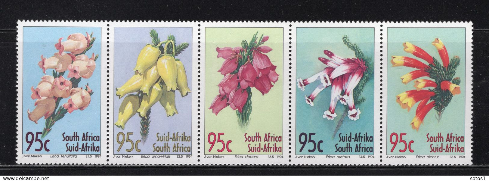 ZUID AFRIKA Yt. 861/865 MNH 1994 -4 - Unused Stamps
